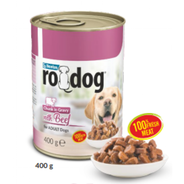 RODOG SIĞIR ETLİ KÖPEK KONSERVE 400G CHUNK